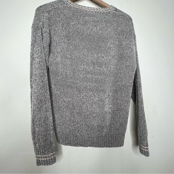 NWT Hello Nite Sahara V-neck Sweater in Light Grey/ Oatmeal, size S - Picture 4 of 7